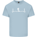 Trekking ECG Walking Rambling Hiking Pulse Kids T-Shirt Childrens Light Blue