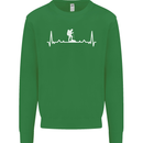 Trekking ECG Walking Rambling Hiking Pulse Mens Sweatshirt Jumper Irish Green