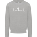 Trekking ECG Walking Rambling Hiking Pulse Mens Sweatshirt Jumper Sports Grey