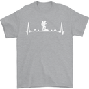 Trekking ECG Walking Rambling Hiking Pulse Mens T-Shirt 100% Cotton Sports Grey