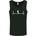 Trekking ECG Walking Rambling Hiking Pulse Mens Vest Tank Top Black