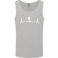 Trekking ECG Walking Rambling Hiking Pulse Mens Vest Tank Top Sports Grey
