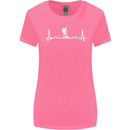 Trekking ECG Walking Rambling Hiking Pulse Womens Wider Cut T-Shirt Azalea