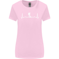 Trekking ECG Walking Rambling Hiking Pulse Womens Wider Cut T-Shirt Light Pink