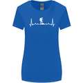Trekking ECG Walking Rambling Hiking Pulse Womens Wider Cut T-Shirt Royal Blue