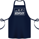 Triathlon Running Swimming Cycling Unicorn Cotton Apron 100% Organic Navy Blue
