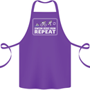Triathlon Running Swimming Cycling Unicorn Cotton Apron 100% Organic Purple