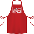 Triathlon Running Swimming Cycling Unicorn Cotton Apron 100% Organic Red