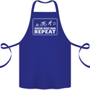 Triathlon Running Swimming Cycling Unicorn Cotton Apron 100% Organic Royal Blue