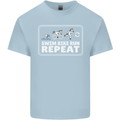 Triathlon Running Swimming Cycling Unicorn Kids T-Shirt Childrens Light Blue