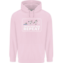Triathlon Running Swimming Cycling Unicorn Mens 80% Cotton Hoodie Light Pink