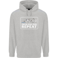 Triathlon Running Swimming Cycling Unicorn Mens 80% Cotton Hoodie Sports Grey