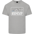 Triathlon Running Swimming Cycling Unicorn Mens Cotton T-Shirt Tee Top Sports Grey