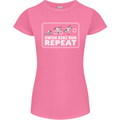 Triathlon Running Swimming Cycling Unicorn Womens Petite Cut T-Shirt Azalea