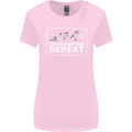 Triathlon Running Swimming Cycling Unicorn Womens Wider Cut T-Shirt Light Pink