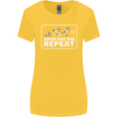 Triathlon Running Swimming Cycling Unicorn Womens Wider Cut T-Shirt Yellow