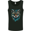 Tribal Fox With a Watercolour Effect Mens Vest Tank Top Black