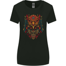 Tribal Spirit Owl Womens Wider Cut T-Shirt Black