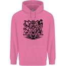 Tribal Triathlon Swimming Running Cycling Childrens Kids Hoodie Azalea