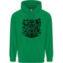 Tribal Triathlon Swimming Running Cycling Childrens Kids Hoodie Irish Green