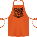 Tribal Triathlon Swimming Running Cycling Cotton Apron 100% Organic Orange
