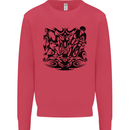 Tribal Triathlon Swimming Running Cycling Kids Sweatshirt Jumper Heliconia