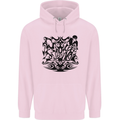 Tribal Triathlon Swimming Running Cycling Mens 80% Cotton Hoodie Light Pink