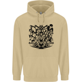 Tribal Triathlon Swimming Running Cycling Mens 80% Cotton Hoodie Sand