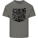 Tribal Triathlon Swimming Running Cycling Mens Cotton T-Shirt Tee Top Charcoal