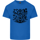 Tribal Triathlon Swimming Running Cycling Mens Cotton T-Shirt Tee Top Royal Blue