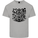 Tribal Triathlon Swimming Running Cycling Mens Cotton T-Shirt Tee Top Sports Grey