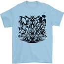 Tribal Triathlon Swimming Running Cycling Mens T-Shirt 100% Cotton Light Blue