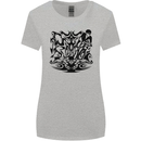 Tribal Triathlon Swimming Running Cycling Womens Wider Cut T-Shirt Sports Grey