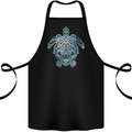 Tribal Turtle Cotton Apron 100% Organic Black