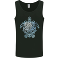 Tribal Turtle Mens Vest Tank Top Black