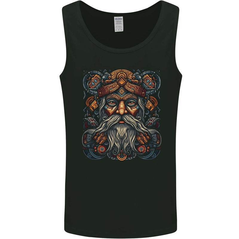 Tribal Viking Pagan Odin Warrior Mens Vest Tank Top Black