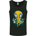 Trippy Alien LSD Magic Mushrooms Twisted Mens Vest Tank Top Black