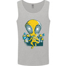 Trippy Alien LSD Magic Mushrooms Twisted Mens Vest Tank Top Sports Grey