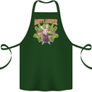 Trippy Easter Magic Mushrooms LSD Cotton Apron 100% Organic Forest Green