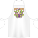 Trippy Easter Magic Mushrooms LSD Cotton Apron 100% Organic White