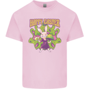 Trippy Easter Magic Mushrooms LSD Kids T-Shirt Childrens Light Pink
