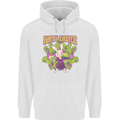 Trippy Easter Magic Mushrooms LSD Mens 80% Cotton Hoodie White