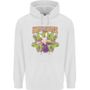 Trippy Easter Magic Mushrooms LSD Mens 80% Cotton Hoodie White