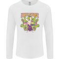 Trippy Easter Magic Mushrooms LSD Mens Long Sleeve T-Shirt White
