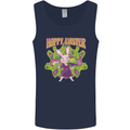 Trippy Easter Magic Mushrooms LSD Mens Vest Tank Top Navy Blue