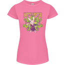 Trippy Easter Magic Mushrooms LSD Womens Petite Cut T-Shirt Azalea