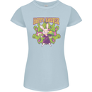 Trippy Easter Magic Mushrooms LSD Womens Petite Cut T-Shirt Light Blue