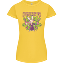 Trippy Easter Magic Mushrooms LSD Womens Petite Cut T-Shirt Yellow