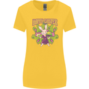 Trippy Easter Magic Mushrooms LSD Womens Wider Cut T-Shirt Yellow