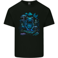Trippy Frog LSD Magic Mushrooms Festivals Kids T-Shirt Childrens Black